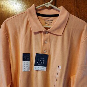 Men's XL Croft & Barrow Signature Peach Easy Care Short Sleeve Polo Shirt
